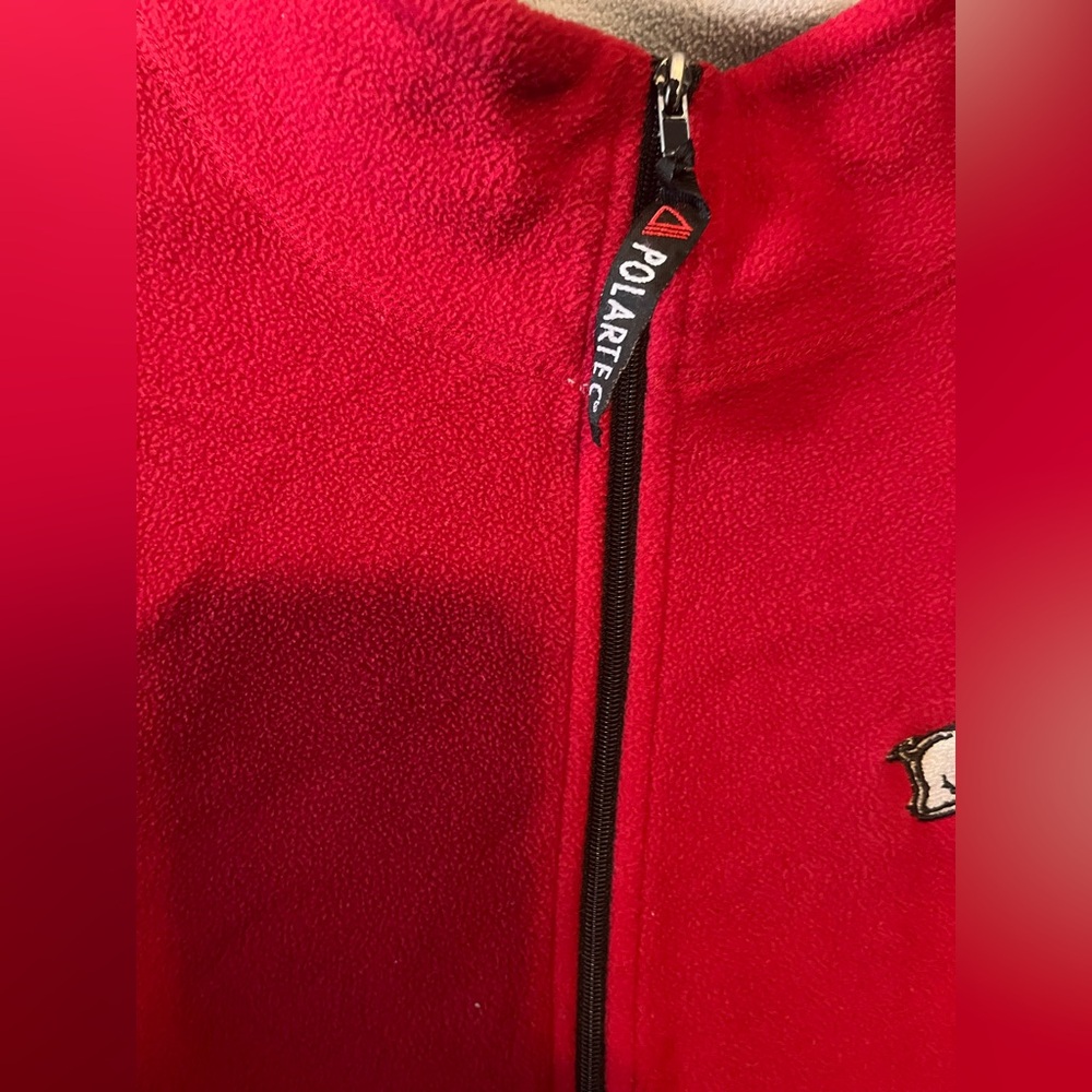 Arkansas Razorbacks fleece pullover size large - Picture 3 of 5